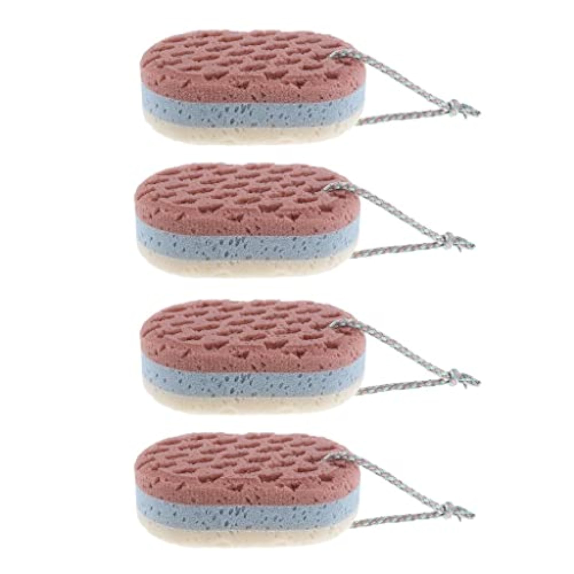Large Hole Stereoscopic Body Sponges for Deep Cleansing
